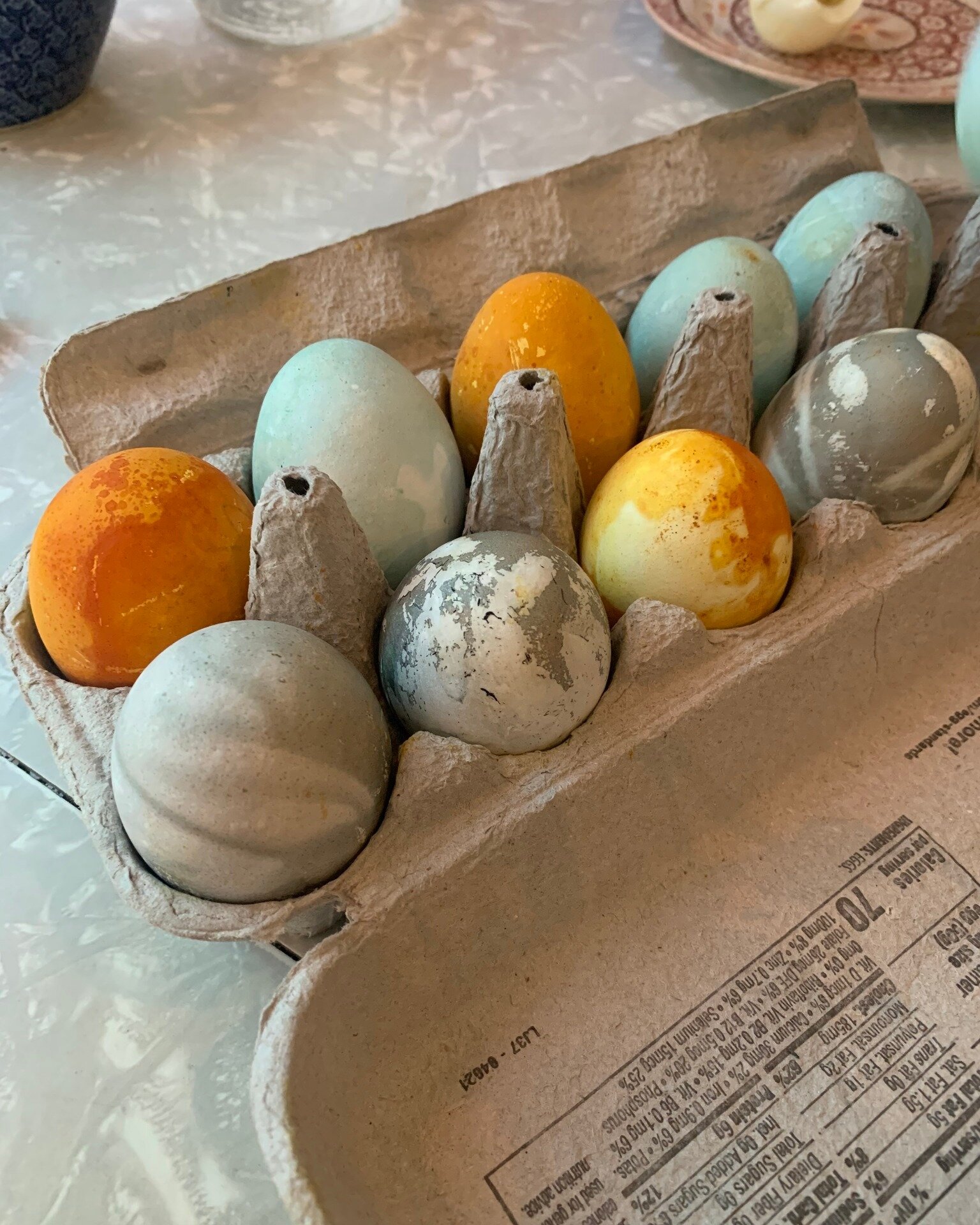 You can compost #eastereggs! 🐣

While it's not required, we'd prefer you use natural dyes. We created these eggs using turmeric, purple cabbage, and blueberries! Check out our 🐰 stories highlight for more #sustainable #easter + #spring celebration 