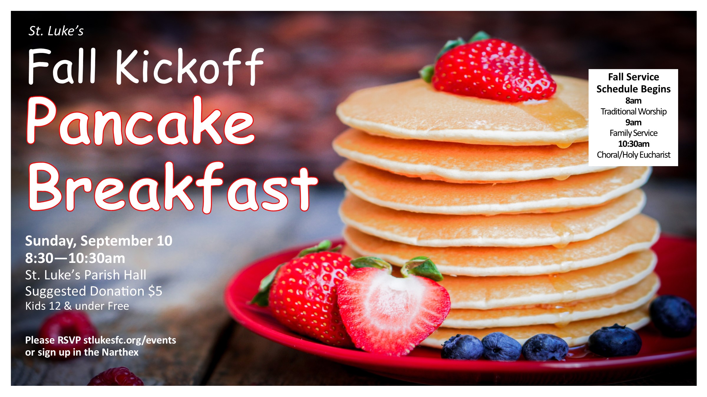 Fall Kickoff Pancake Breakfast