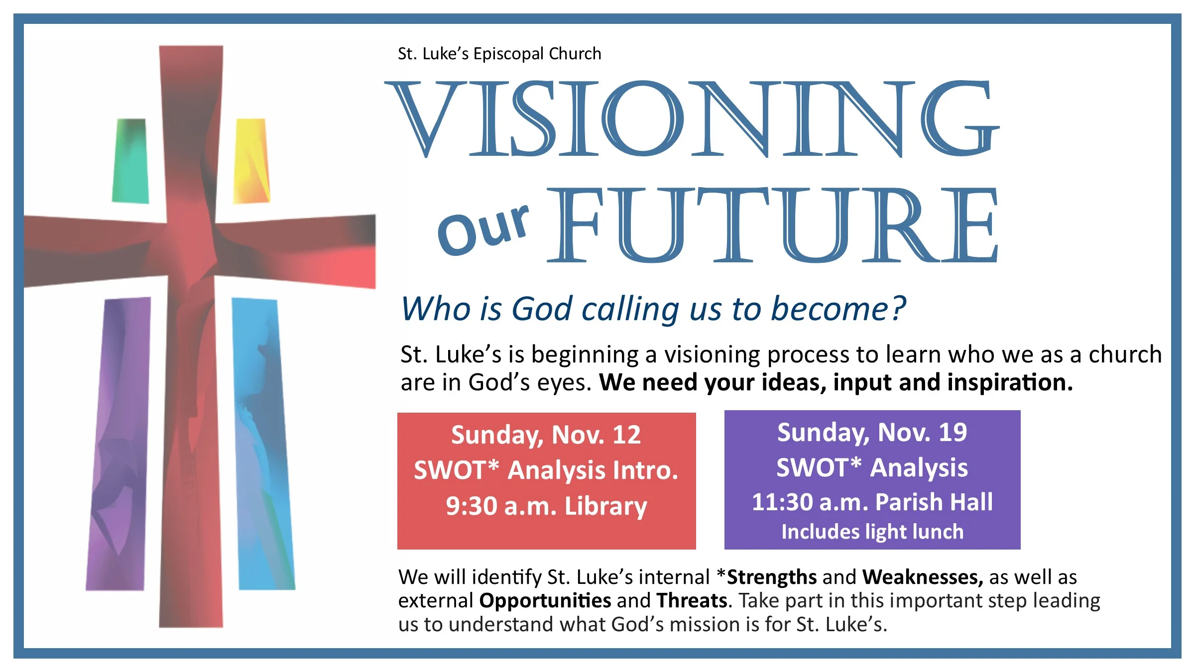 11/12 - Visioning Our Future 1 (9:30am)
