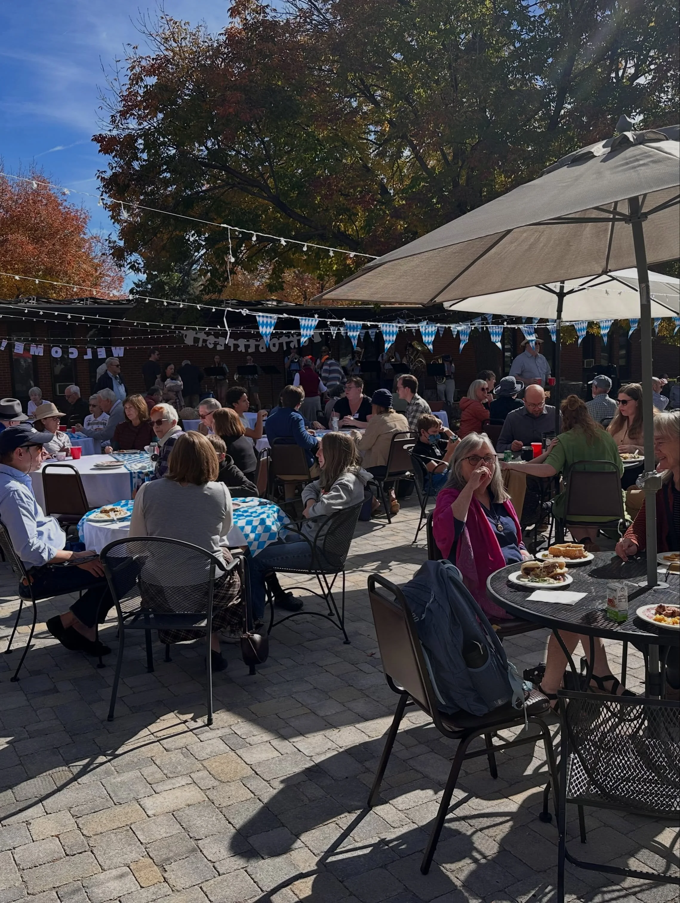 We celebrated the Feast of St. Luke today. After a special service with lots of Bach music (our tradition), we had a great Brews and Brats party complete with polka pop music. If you ever wanted to hear polka Brittany Spears or Lady Gaga, this is you