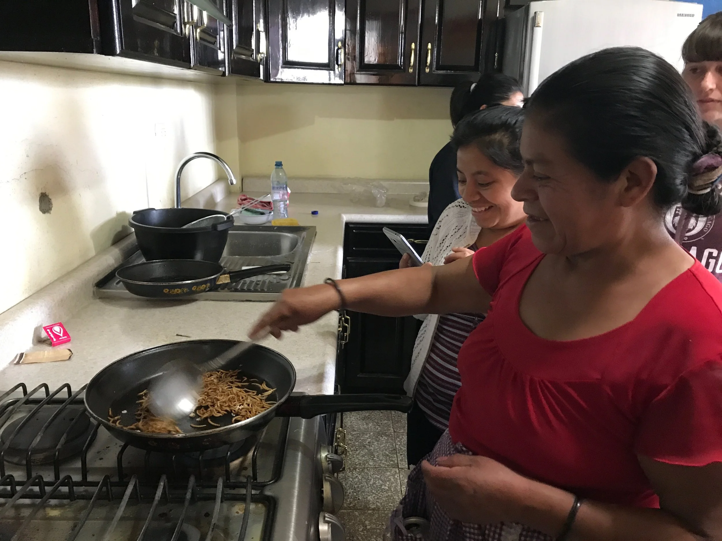 7:1:18 PEILE roasting worms.JPG