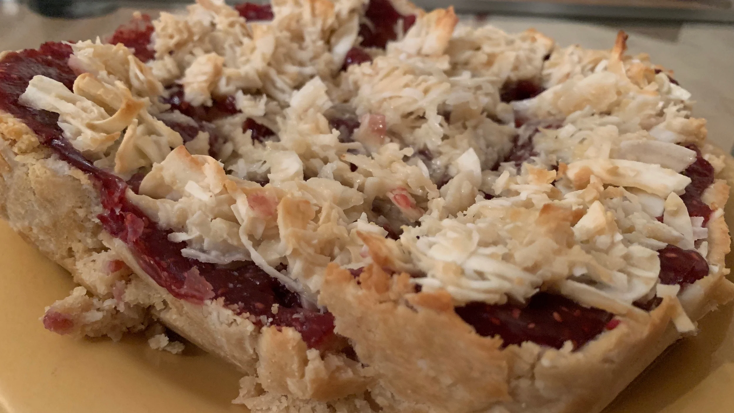 Raspberry Crumb Squares