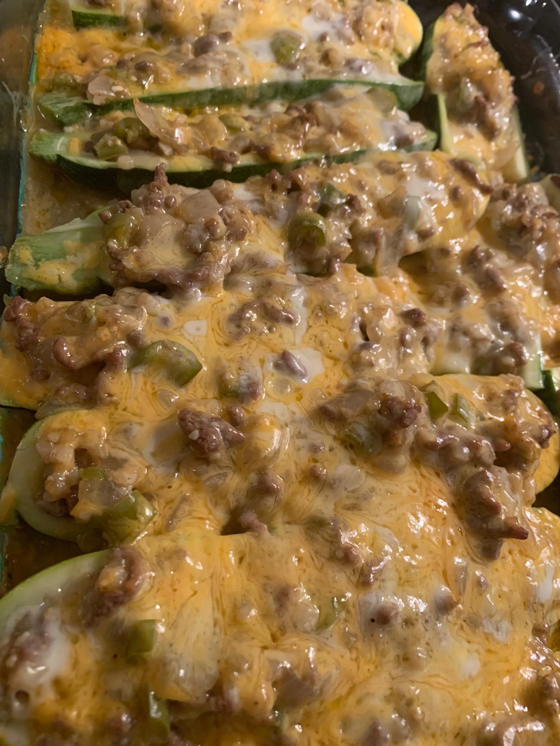 Cheesy Taco Zucchini Boats 