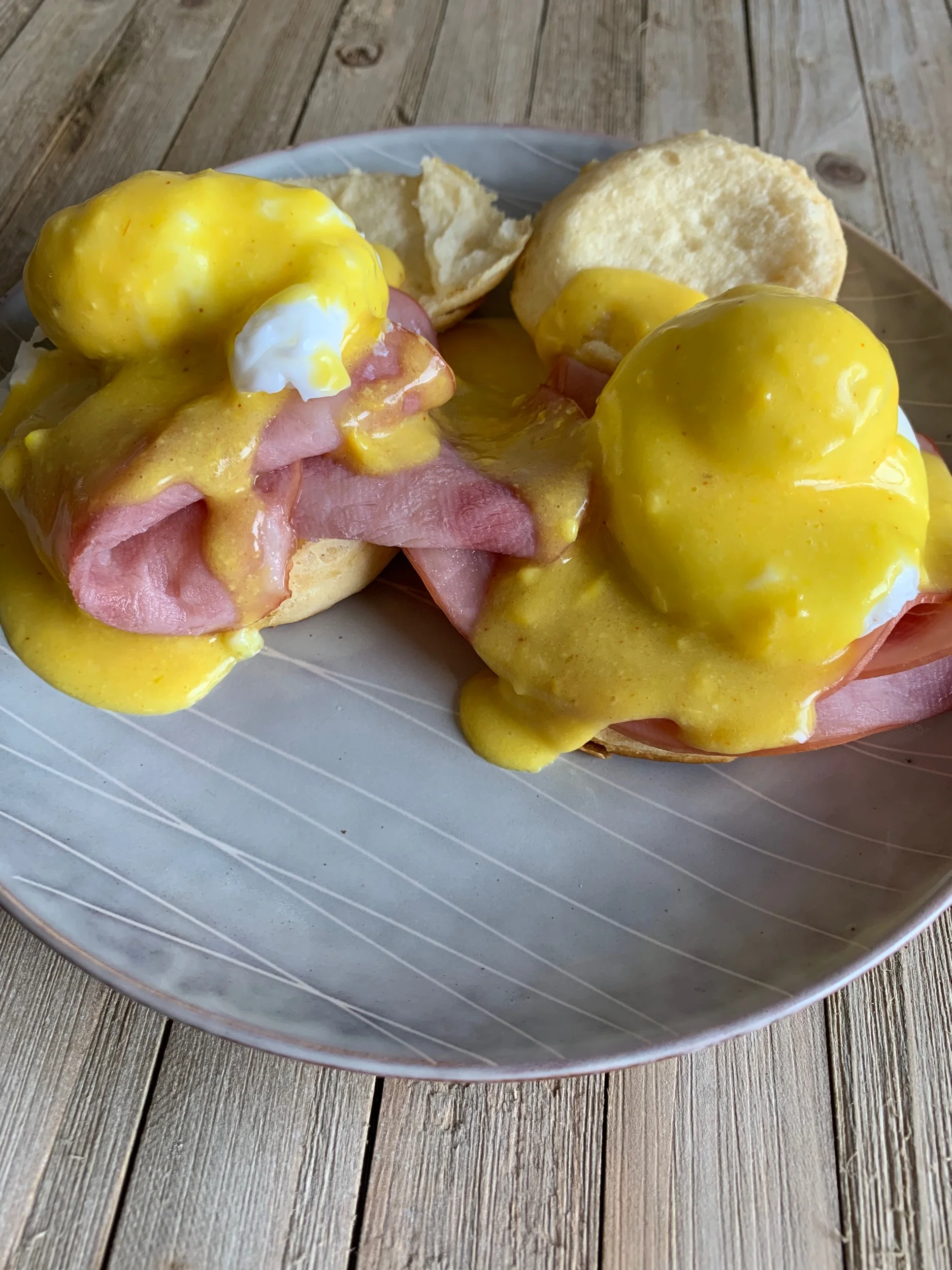 Less than Elegant Eggs Benedict