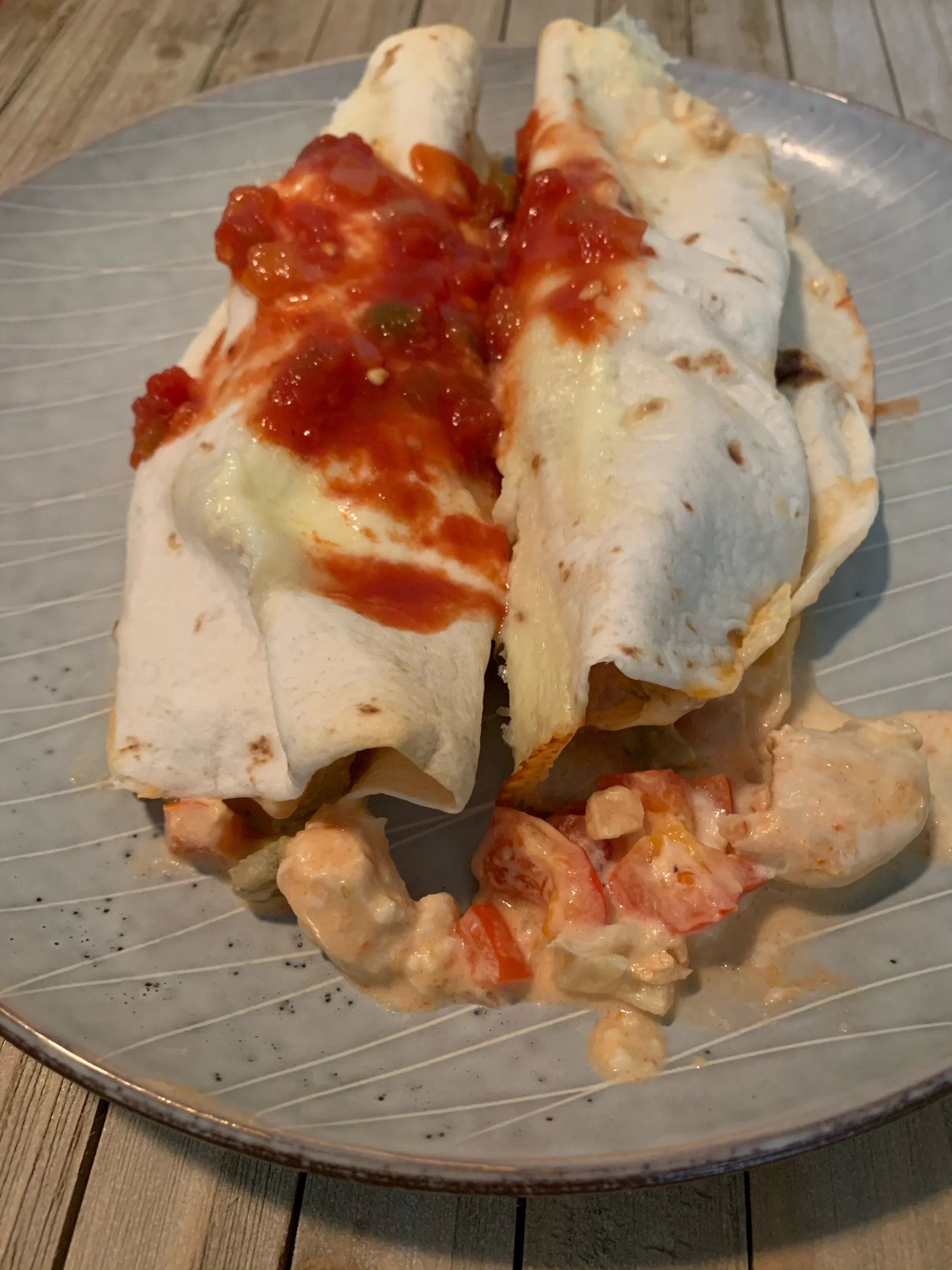 Give me all the Cheese, Chicken Enchiladas