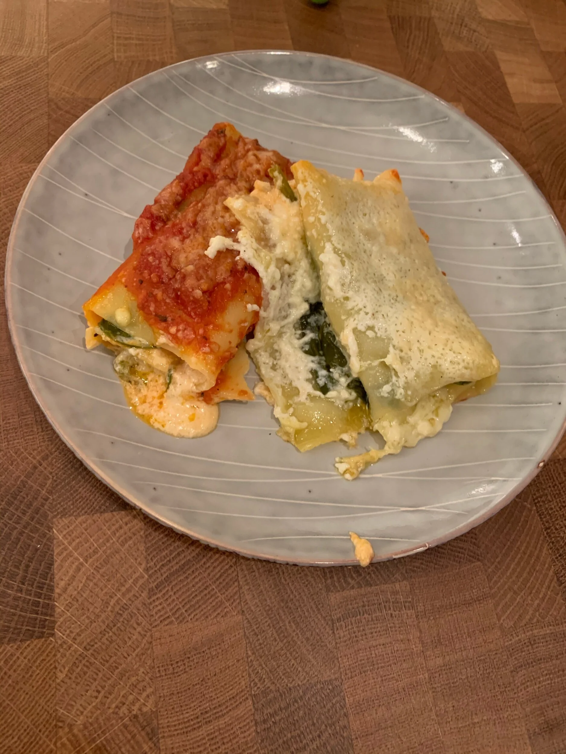Spinach Lasagna Rollups