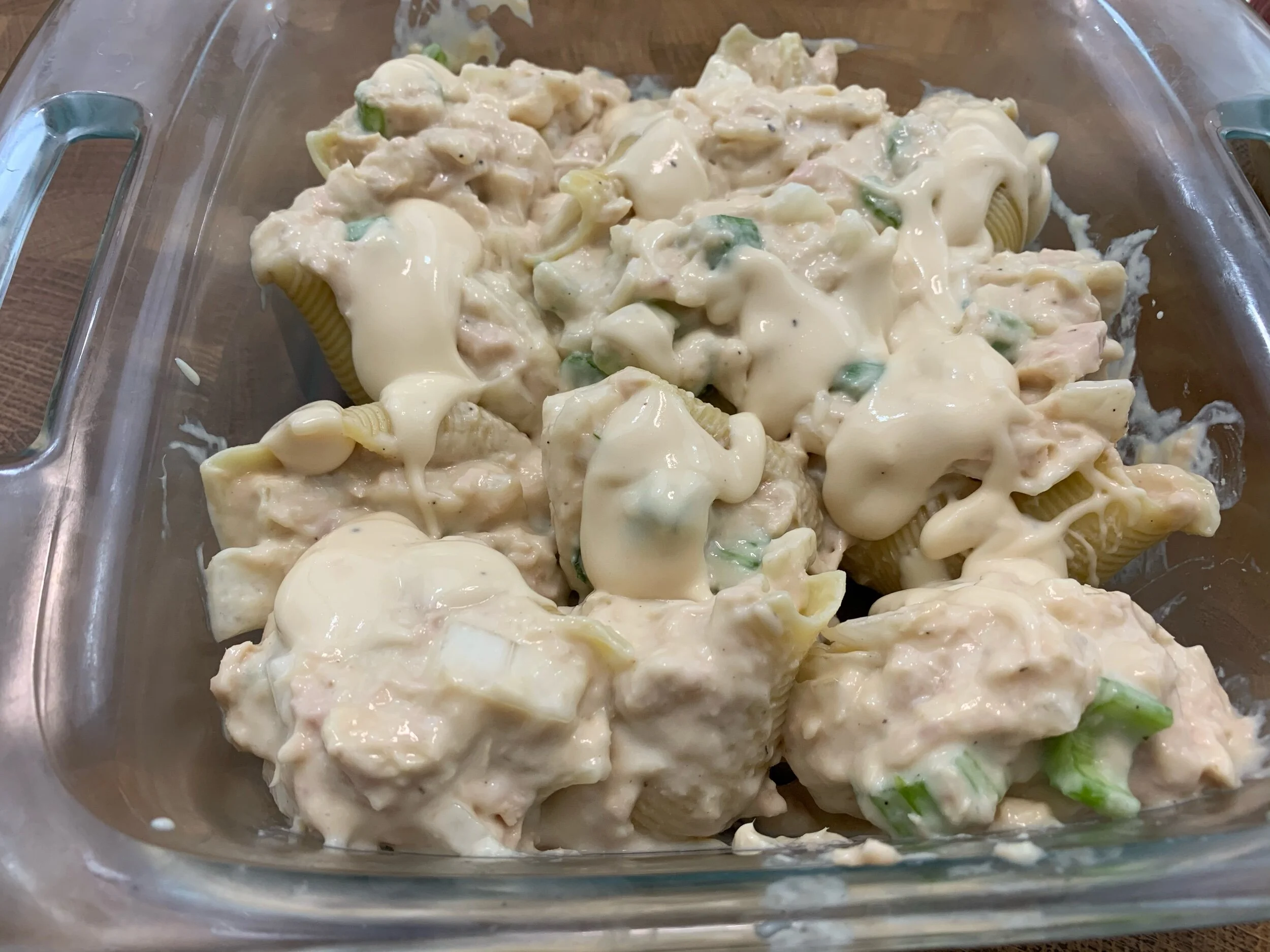 I had extra tuna mixture and just dumped it on top too