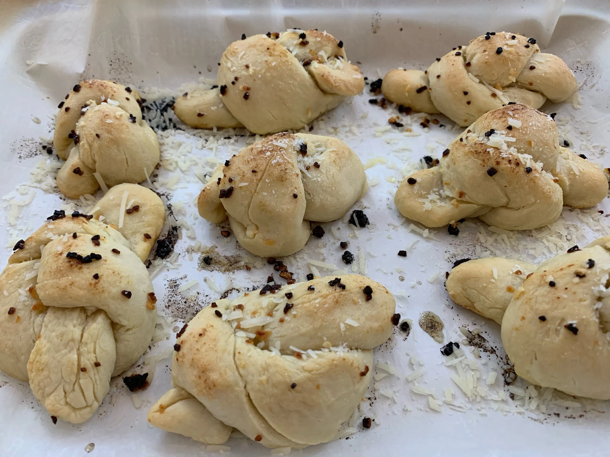 Garlic Knots, a Buttery Companion