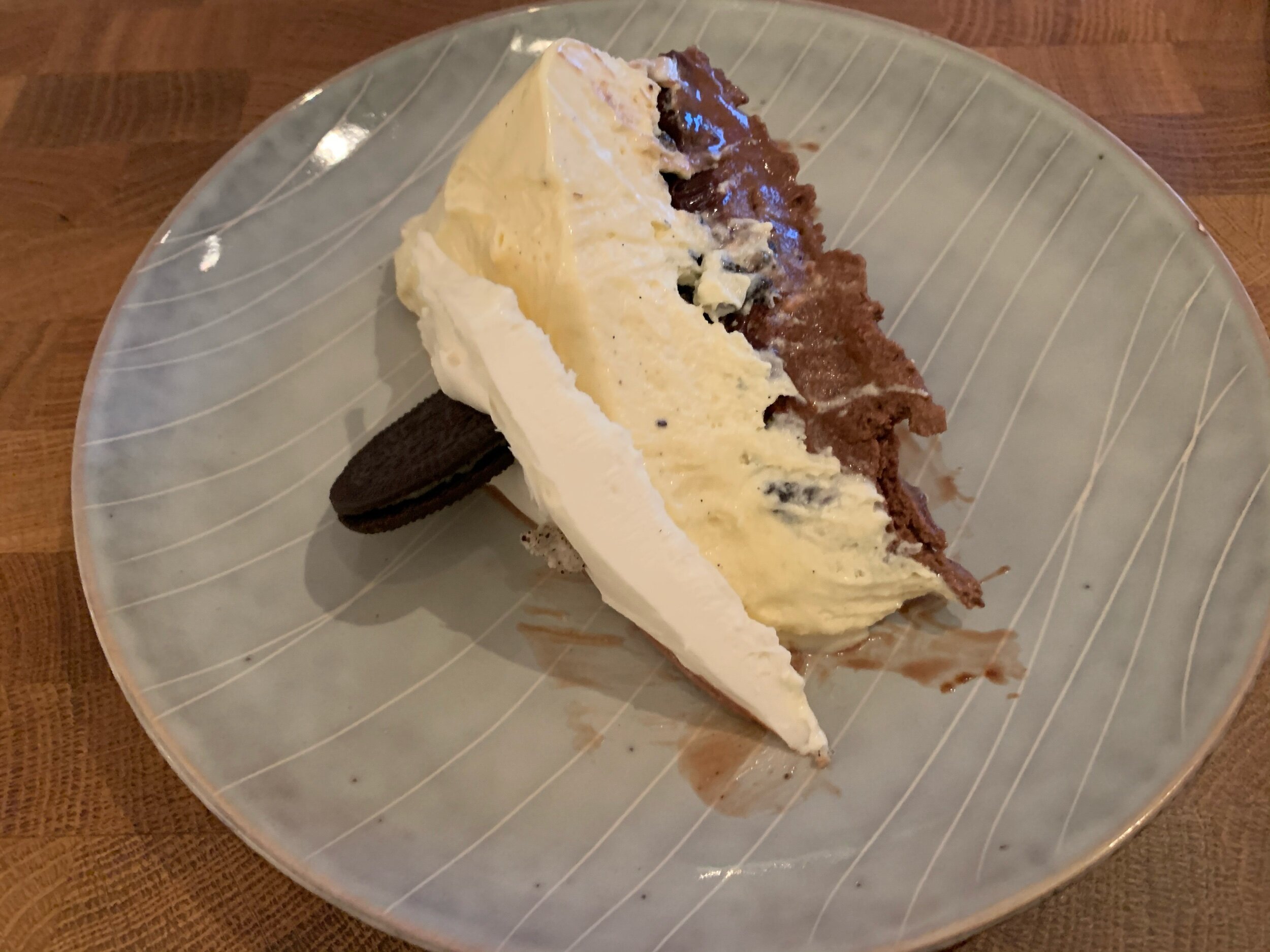 Double Layer Ice Cream Cake