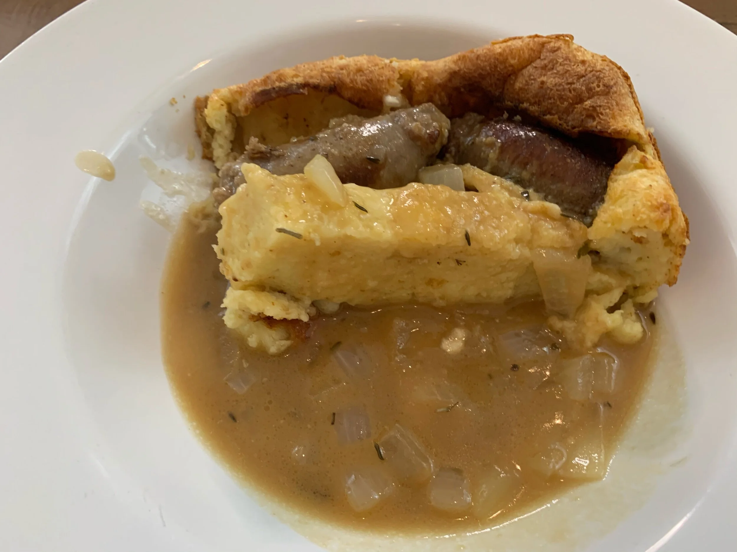 Toad in the Hole with Onion Gravy