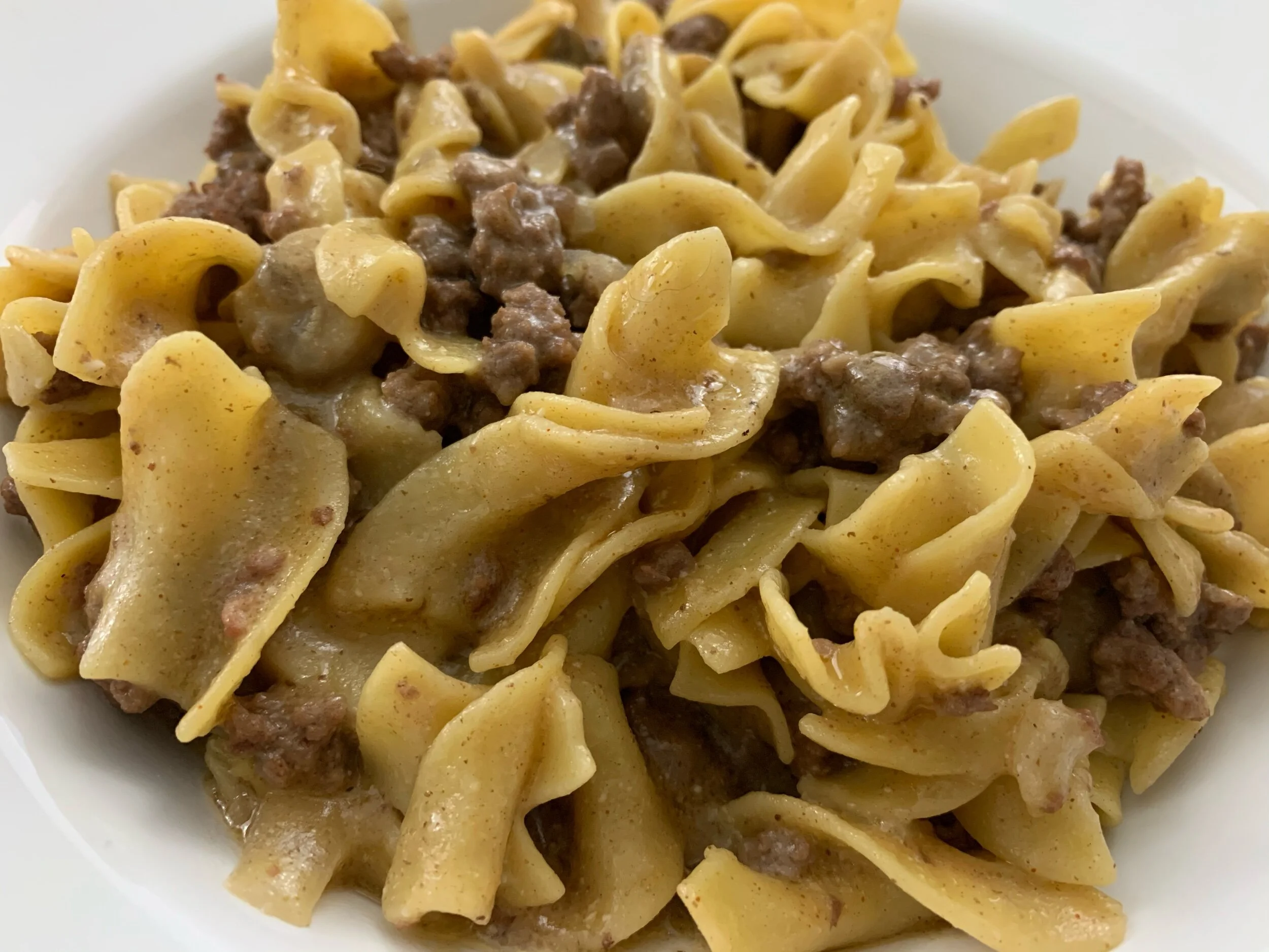 One Pot Beef Stroganoff