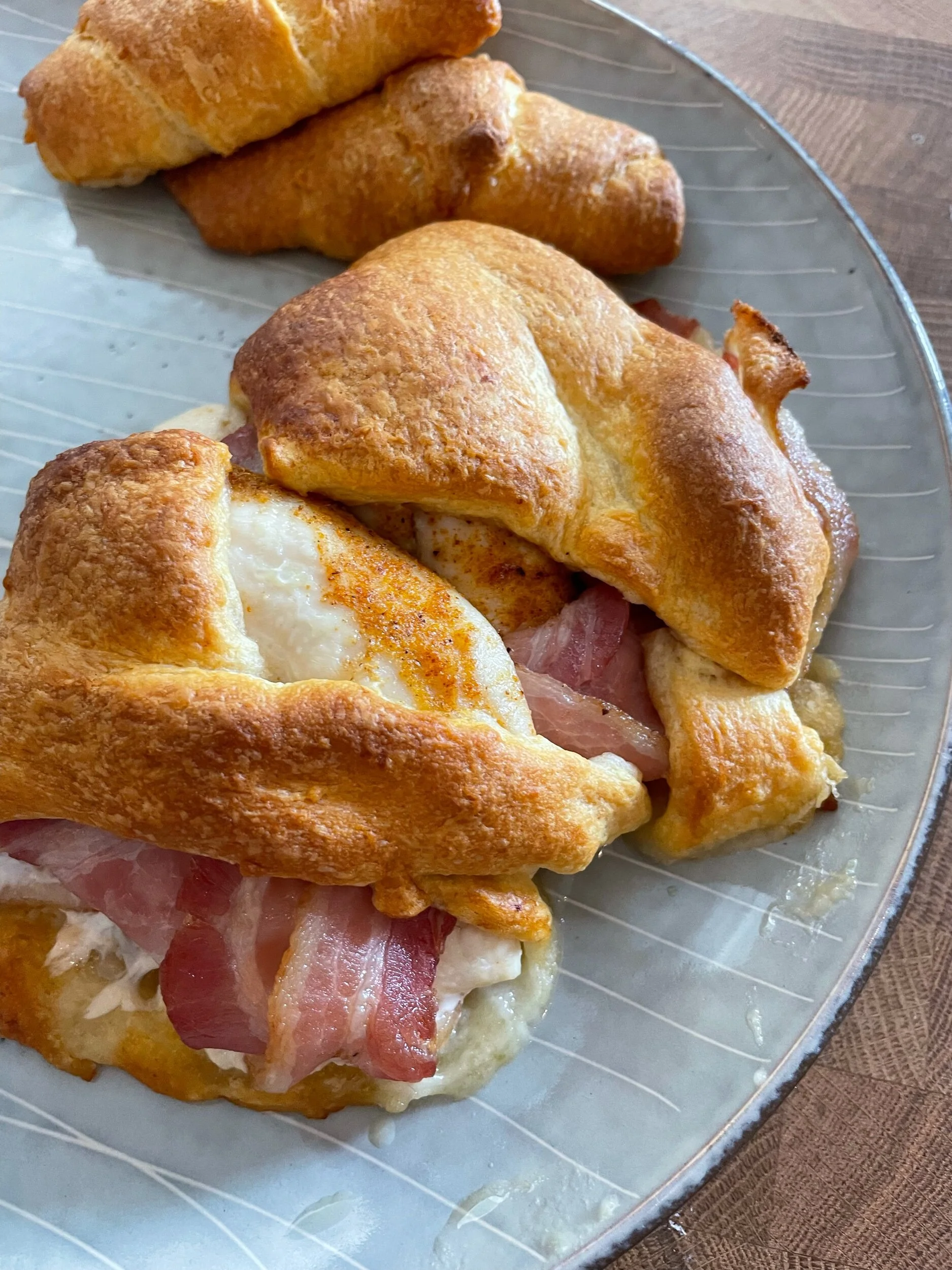 C'est La Cuisine: Bacon Wrapped Chicken Croissant