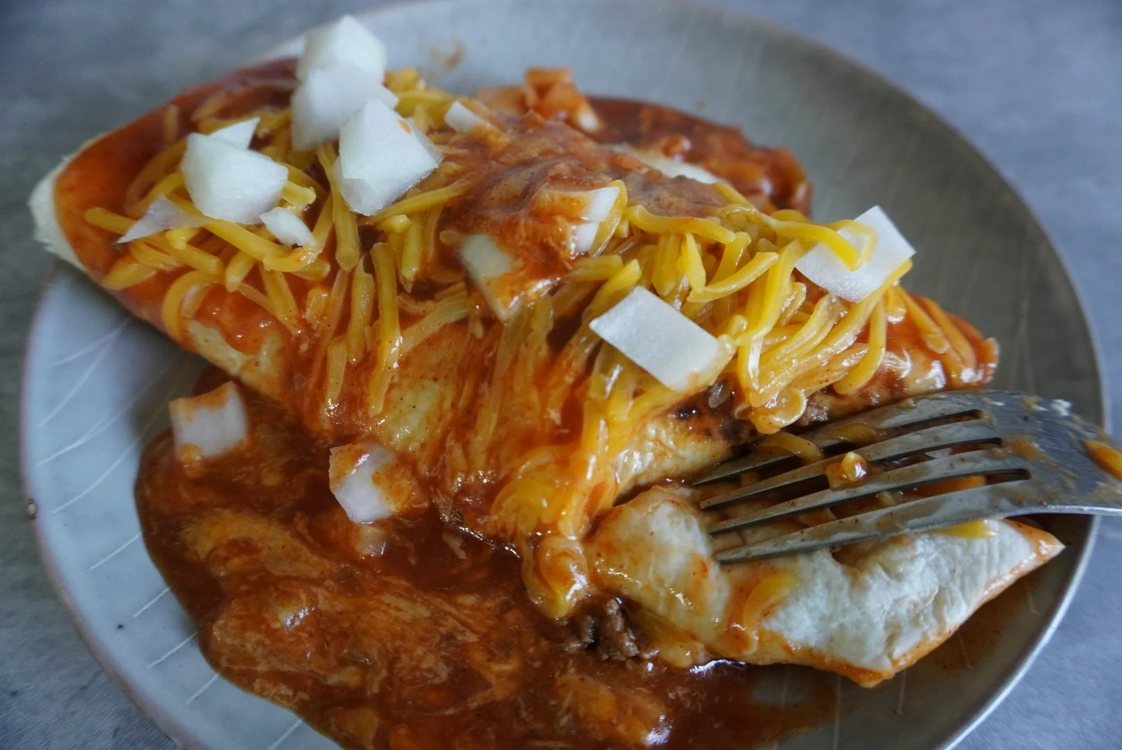 Fake Taco Bell Beef Enchirito 