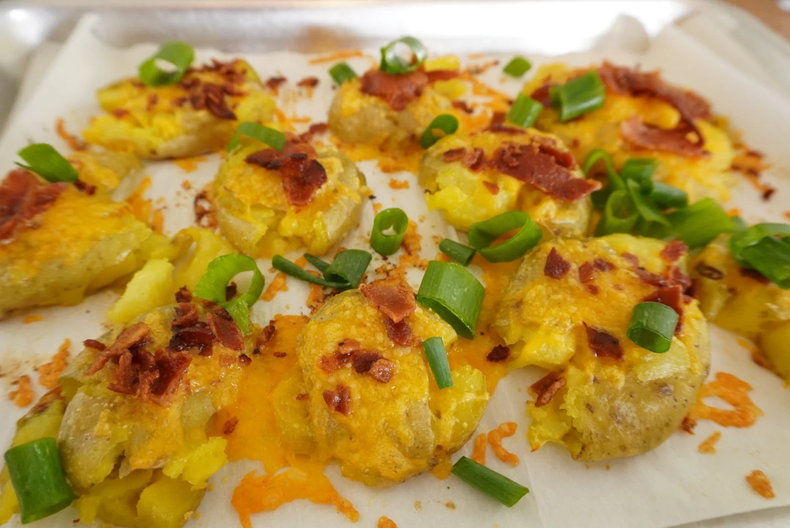 Loaded Smashed Potatoes