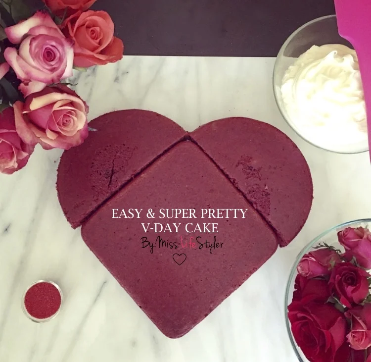 Easy Heart Shaped  Cake