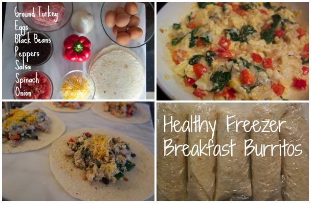 Healthy Freezer Breakfast Burritos