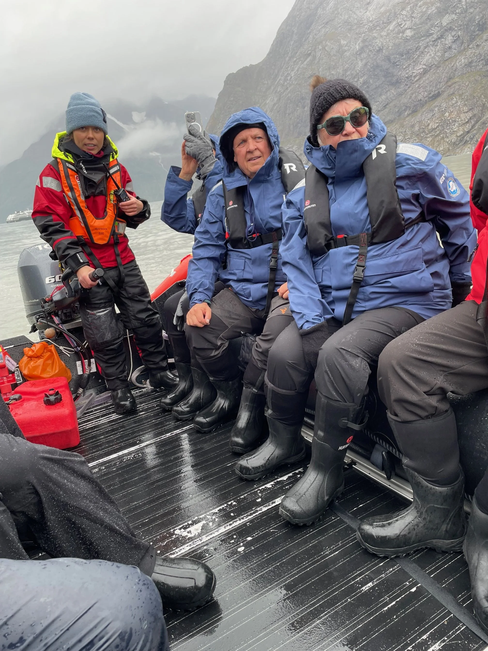 Zodiac captain leading tour