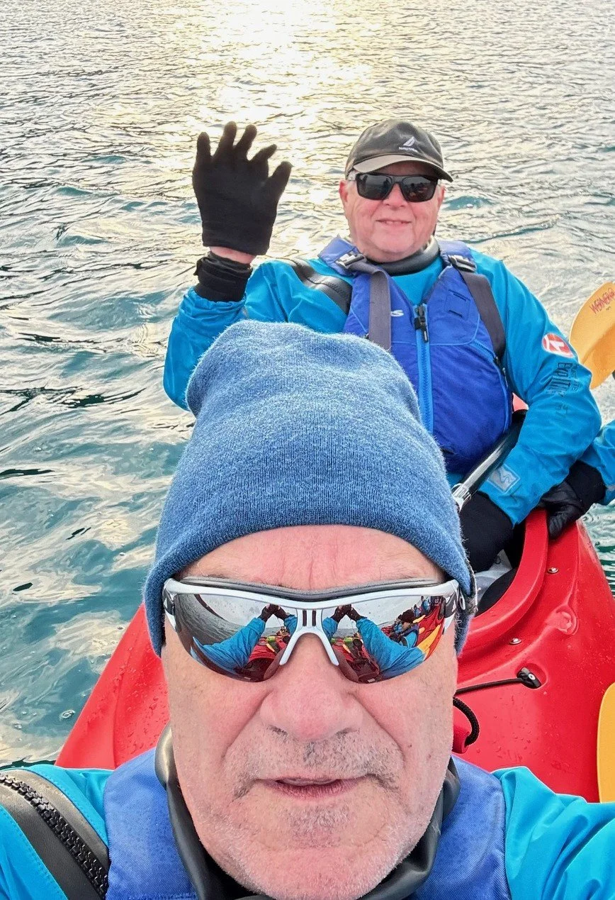 Hardy and Jaeger kayaking