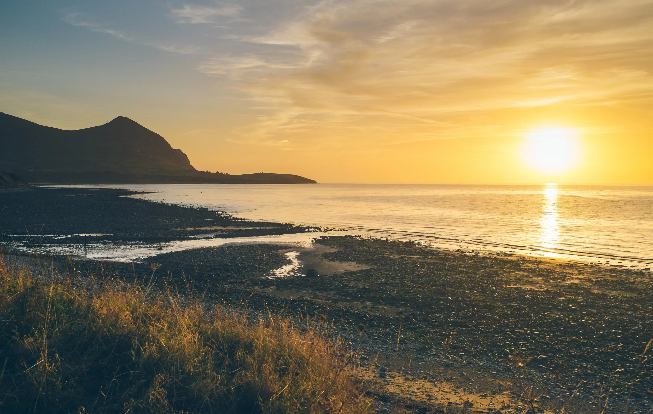 Aberafon on the Llyn Peninsula at Sunset.