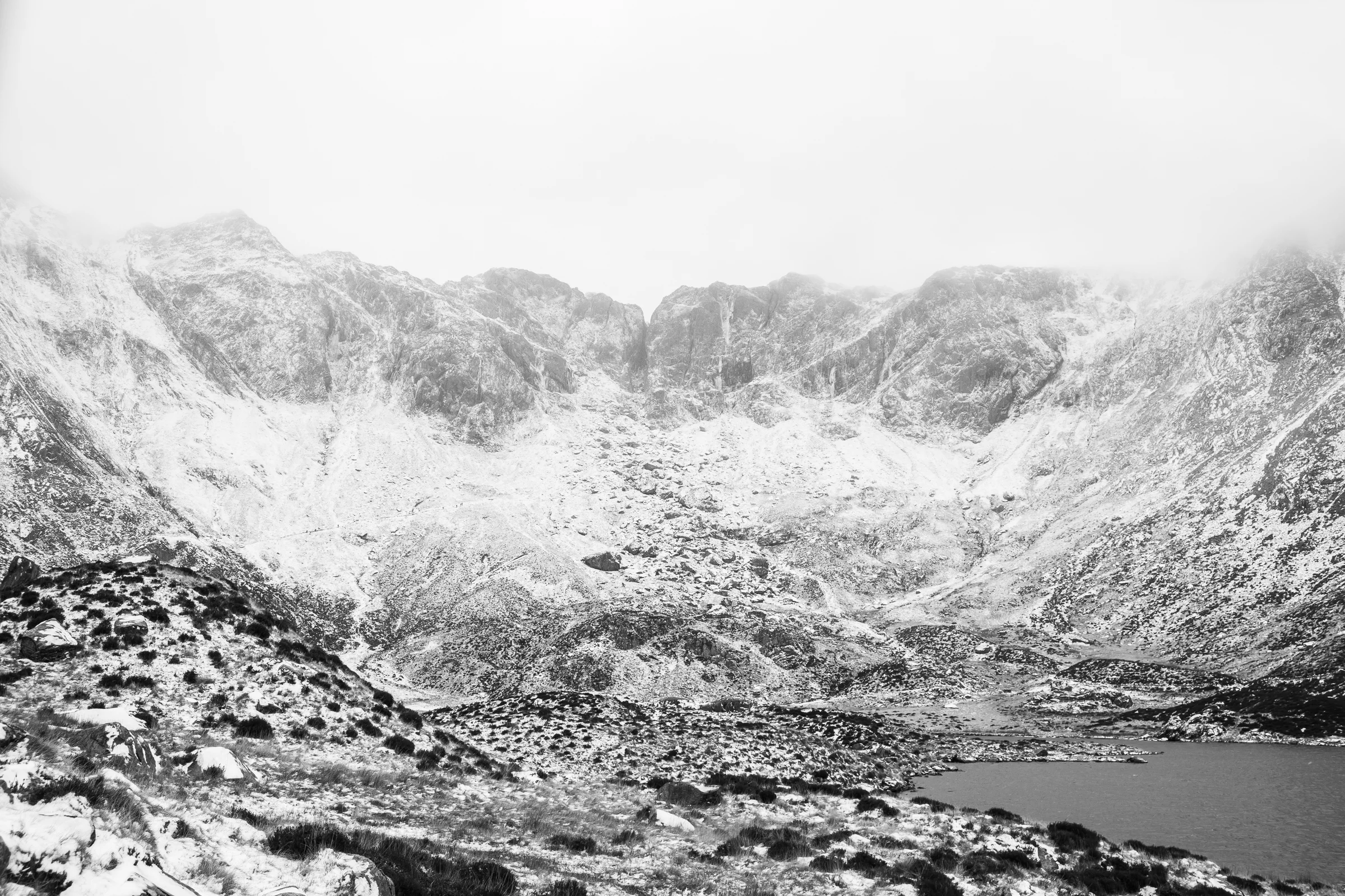 Cwm Idwal and The Devils Kitchen at the back