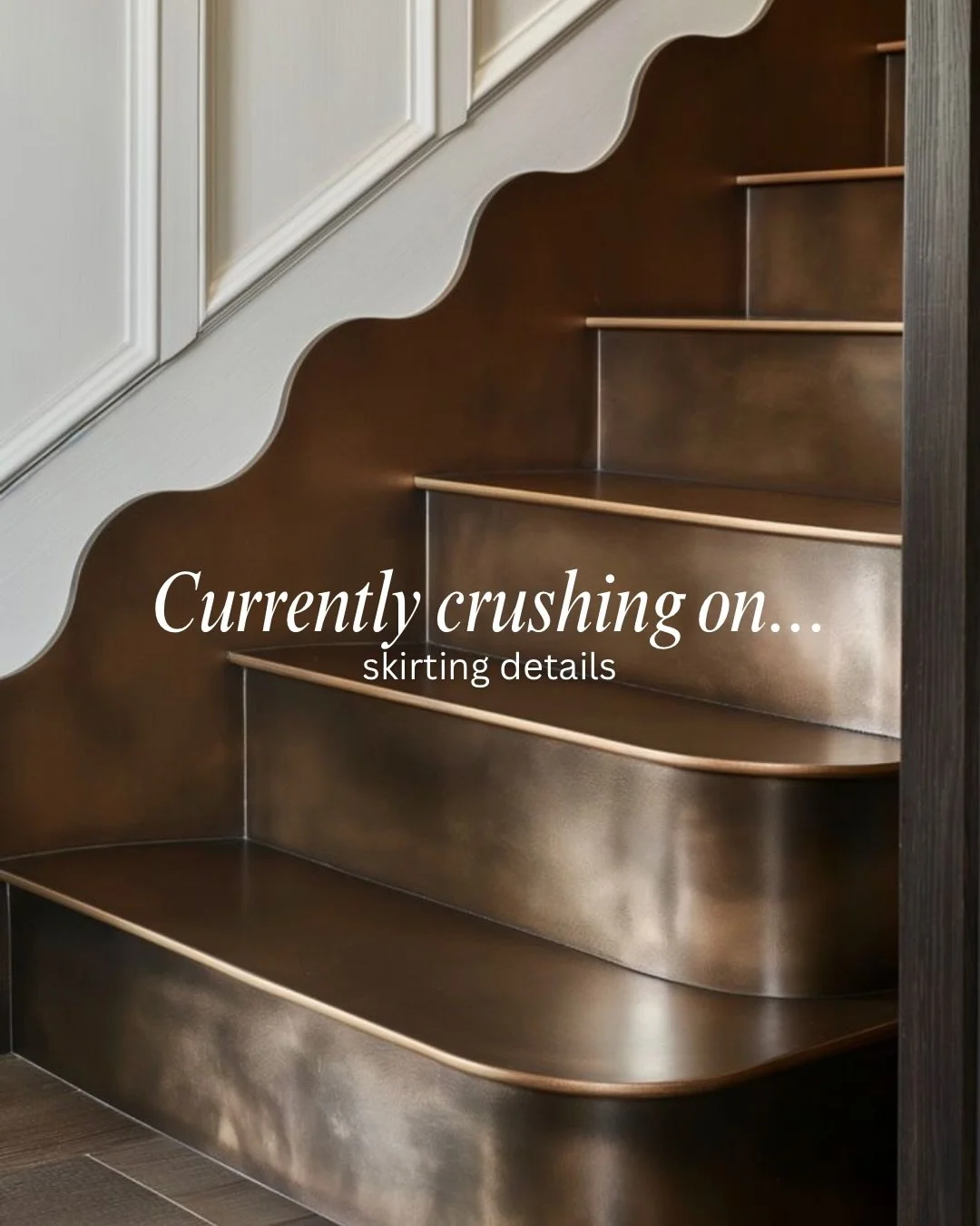 Skirtings are a small detail in the overall space, but the right choice can quietly elevate a room in a way that&rsquo;s hard to put your finger on.

What I&rsquo;m currently crushing on:
&rarr; Tall, deep profiles that add presence to high-ceiling s