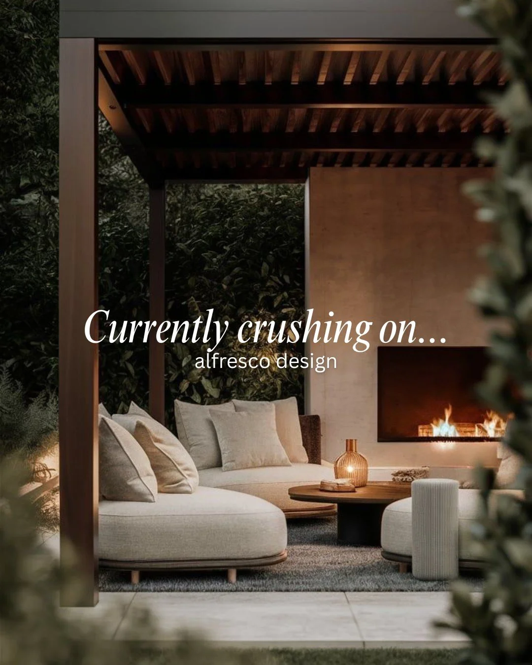 Alfresco season is a year-round thing in Australia. And yet it's almost always the last space homeowners think about when they're designing their build.

If this is you, save this now and come back to it.

What I'm currently crushing on:

Stone featu
