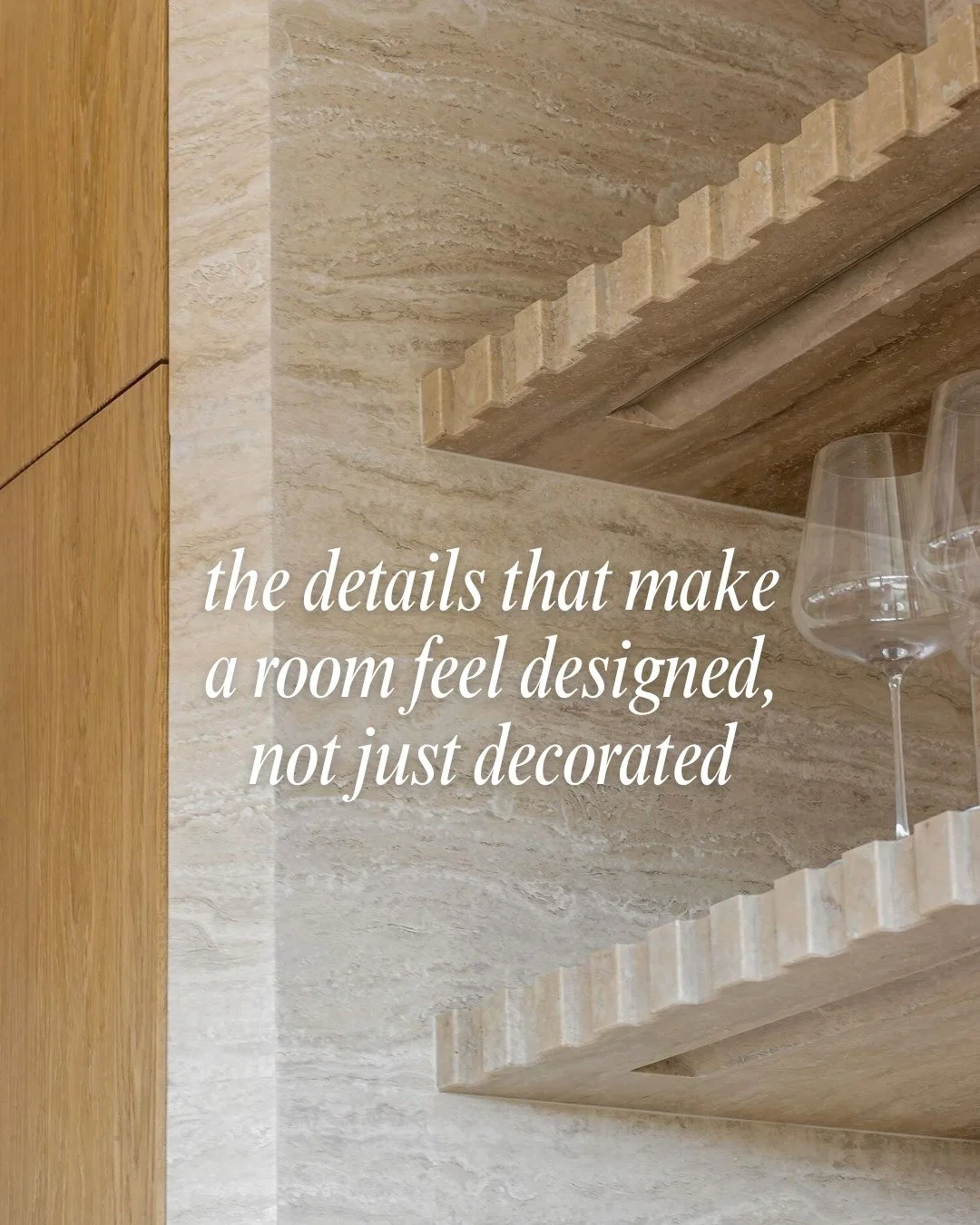 Most people make the joinery decision in the last five minutes of a brief.

It is usually the one that makes the biggest difference to how the finished space actually feels.

What I am currently crushing on:

Fluted and reeded panels that add texture