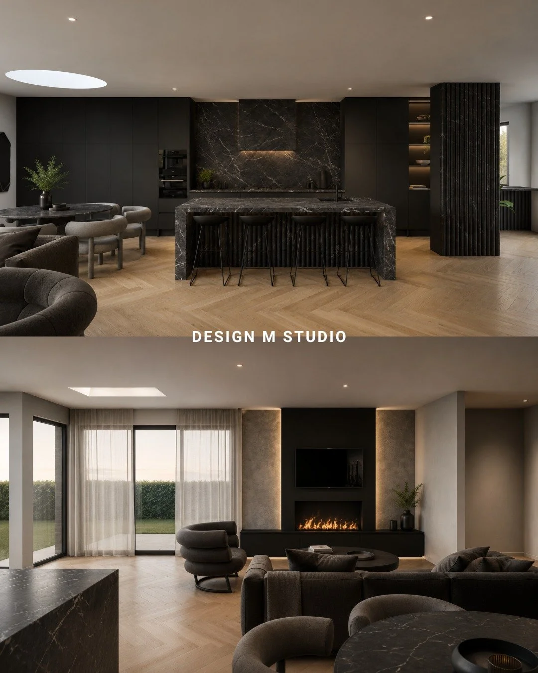 My client came to me with her plans sorted, a full spreadsheet of finishes, and a Pinterest board full of black interiors.

Her brief was simple. As much black as possible.

The finishes were mostly all chosen. Black stone benchtops, matt black tapwa