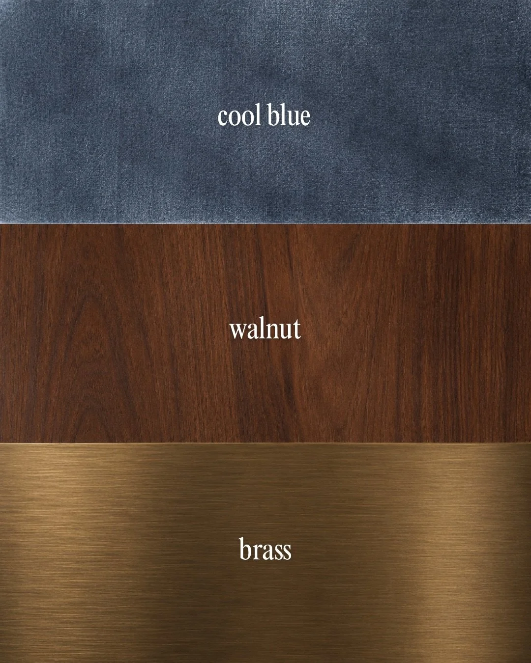 Blue is one of Pinterest&rsquo;s official colours for 2026, and this isn&rsquo;t the cold, modern version of it.

Walnut, cool blue, and brass. Paired with warm timber panelling and brass hardware, this blue leans soft and a little retro instead of s