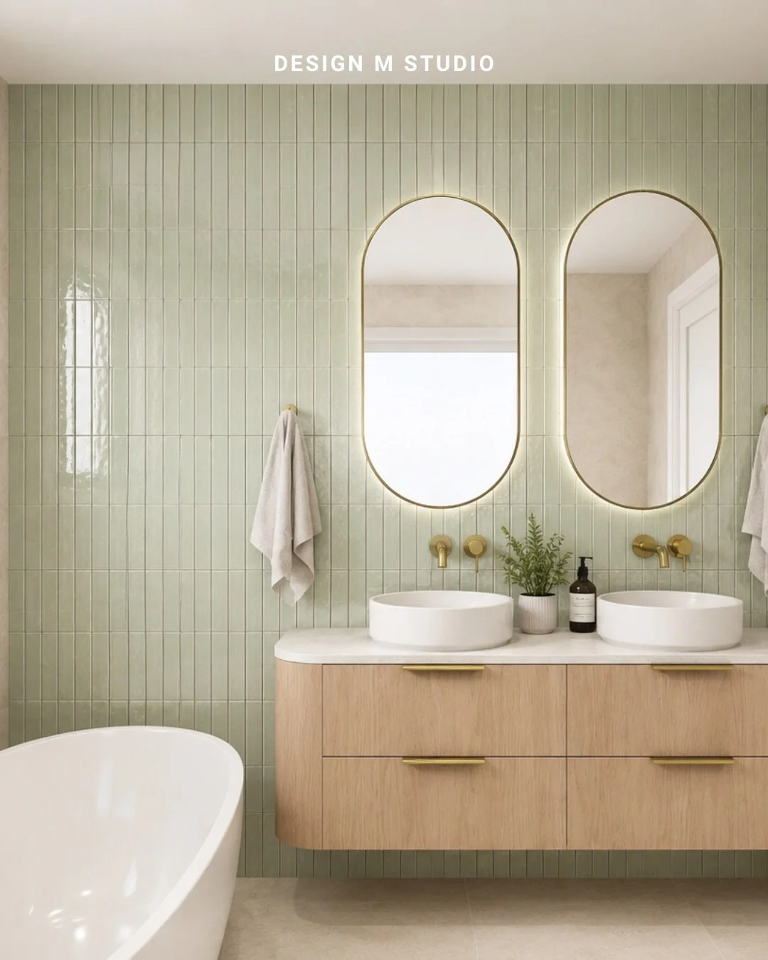 People obsess over getting the kitchen and bathroom right and then treat the laundry like it doesn&rsquo;t count.

This one didn&rsquo;t get that treatment. The same brushed brass hardware running through the kitchen shows up again in the bathroom, l