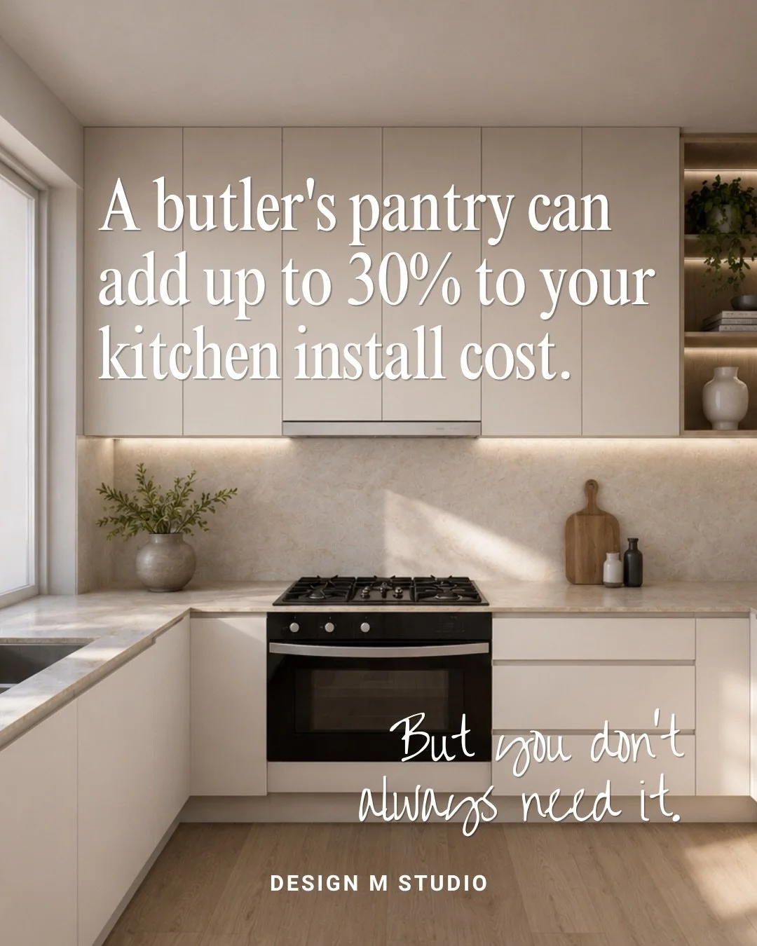 A butler&rsquo;s pantry can add up to 30% to your kitchen install cost, and you don&rsquo;t always need one.

Sculleries are 2026&rsquo;s most-requested kitchen add-on in Australia, with HIA pricing one at $8,000 to $25,000.

Worth it if you&rsquo;re