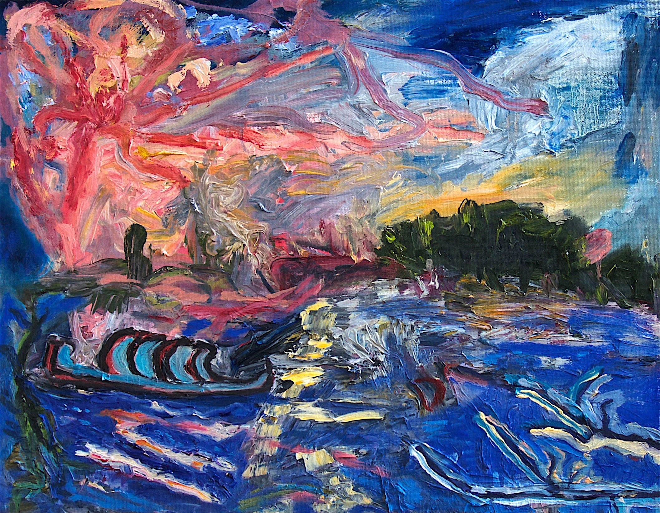 Sunset over the River
