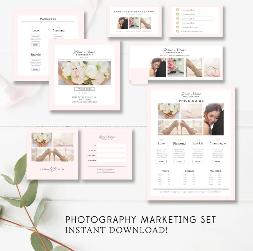 photographer marketing set