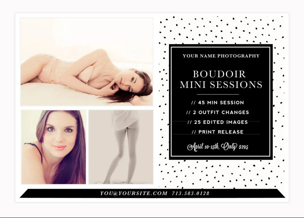 boudoir marketing set