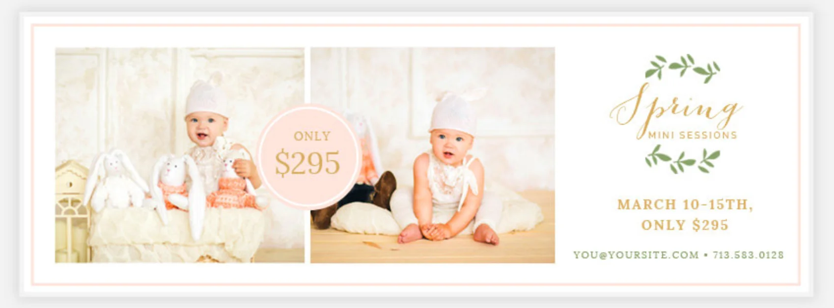 Mini Sessions Facebook timeline template
