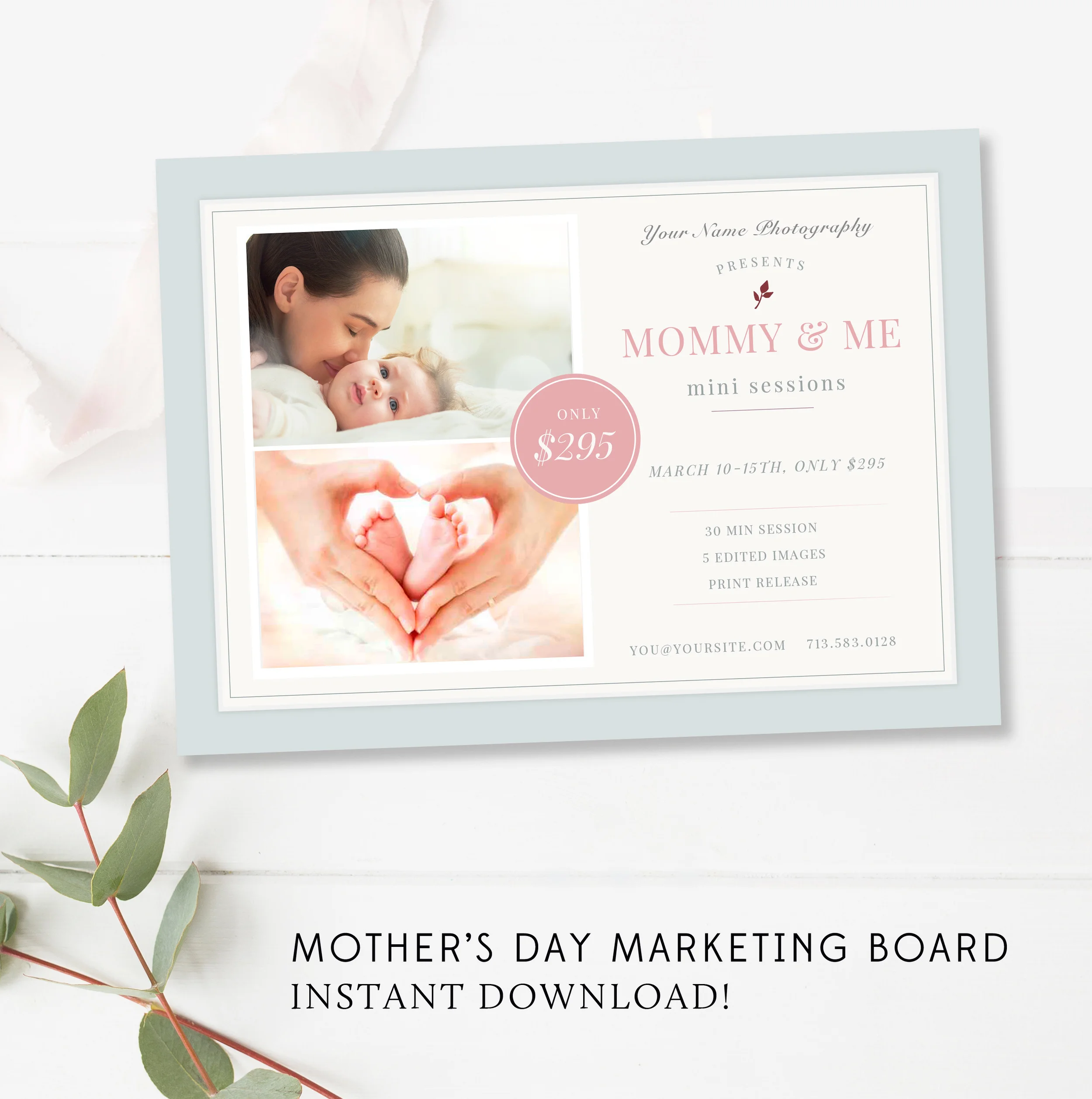 mommy & me photoshop templates