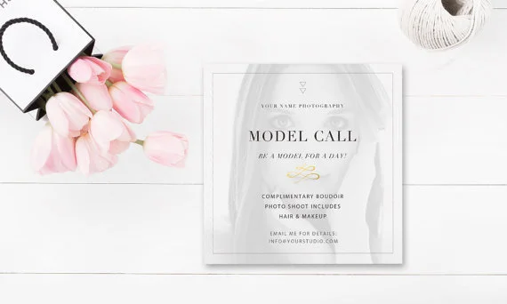 model call template photoshop