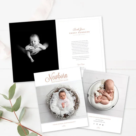 Newborn Photography Magazine Template