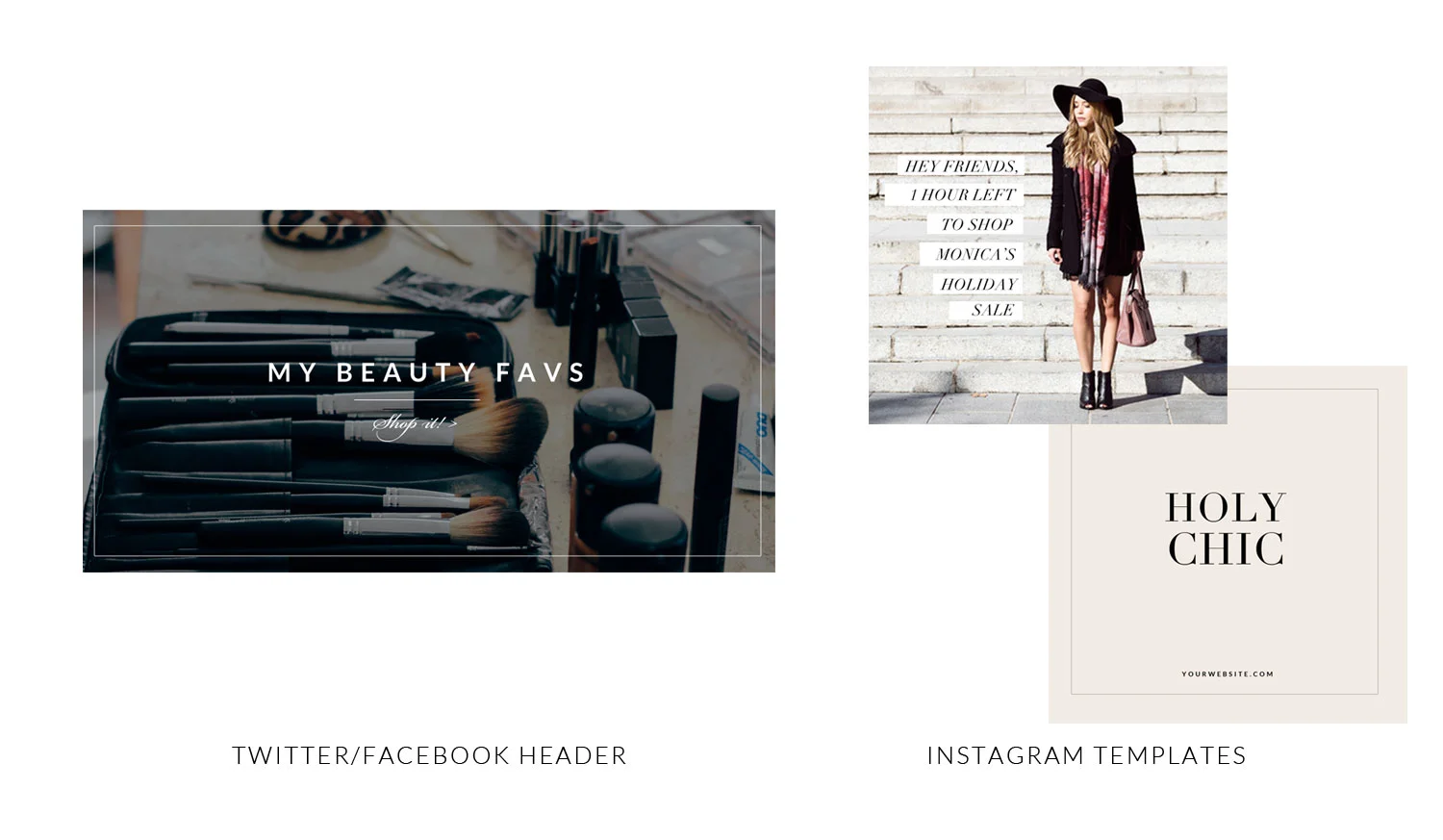 Modern Blog Post Template Package - Blog Post Graphics + Social Media Graphics