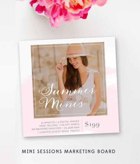 Modern Mini - Summer Mini Session Template
