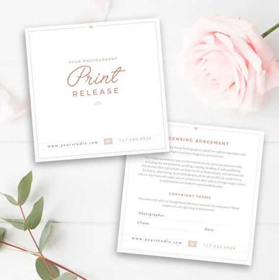 Photography Print Release Template