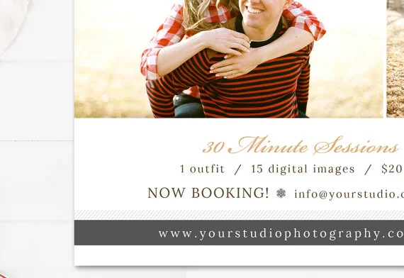 Holiday Mini Session Templates for Photographers
