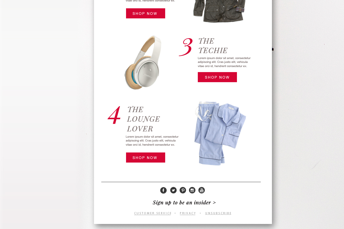 eCommerce Email Template PSD