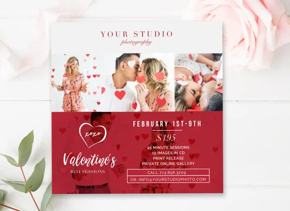 Valentine's Mini Session Marketing Bundle