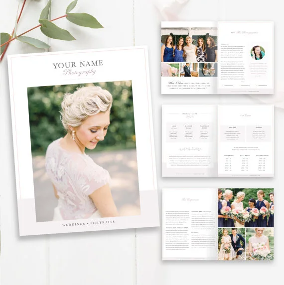 Wedding Photographer Magazine Template - Photo Studio Magazine