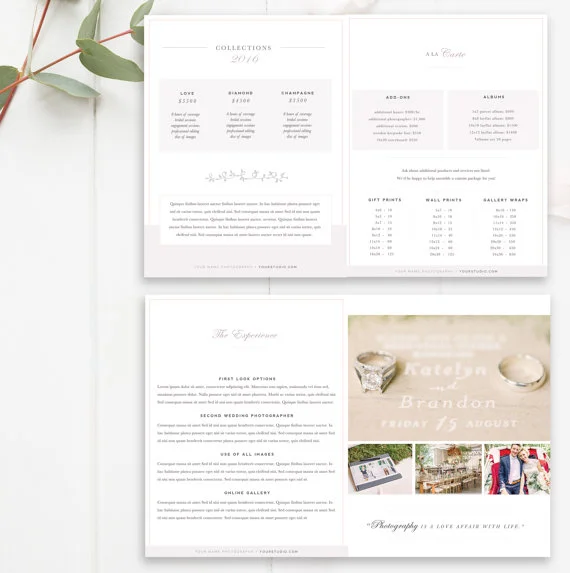 Wedding Photographer Magazine Template - Photo Studio Magazine