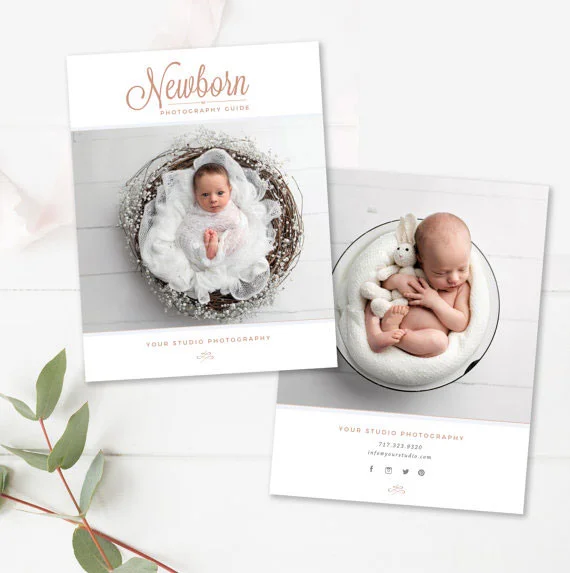 Newborn Photography Magazine Template - 10 pages
