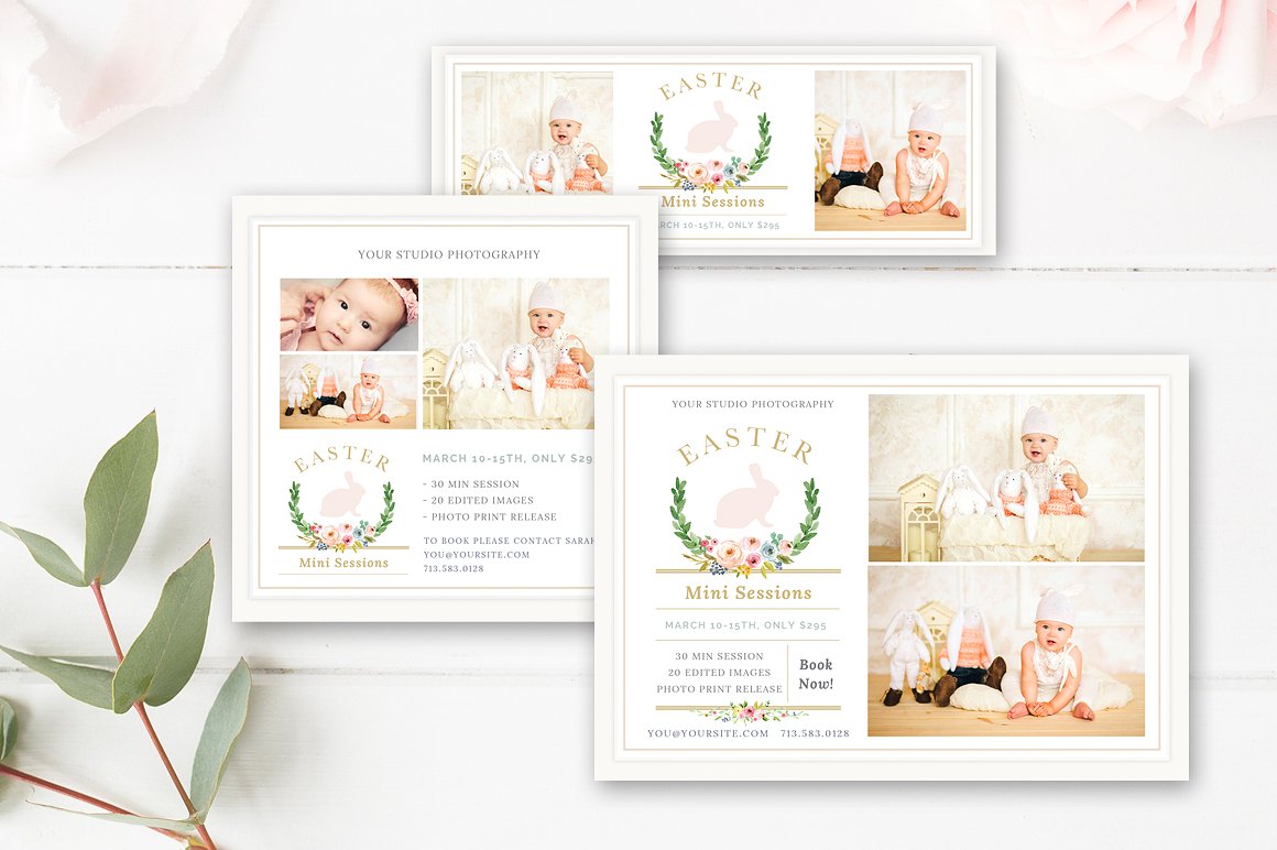 Easter Mini Session Marketing Bundle - Photographer Marketing Sets