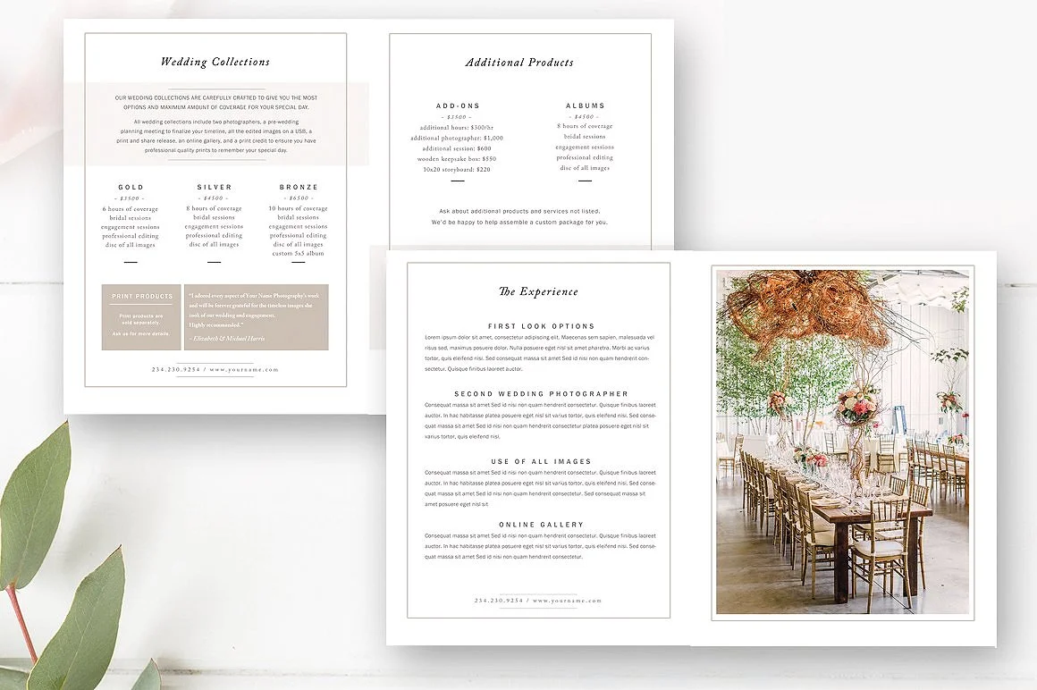 Wedding Photographer Magazine Template - Photo Studio Magazine