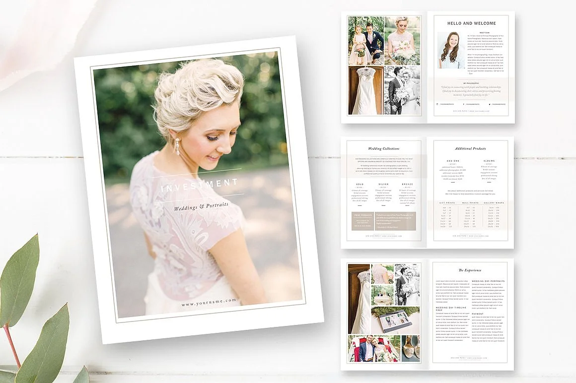 Wedding Photographer Magazine Template - Photo Studio Magazine